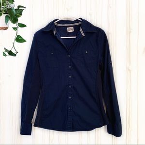 CONVERSE One-Star women’s blue button up. Medium
